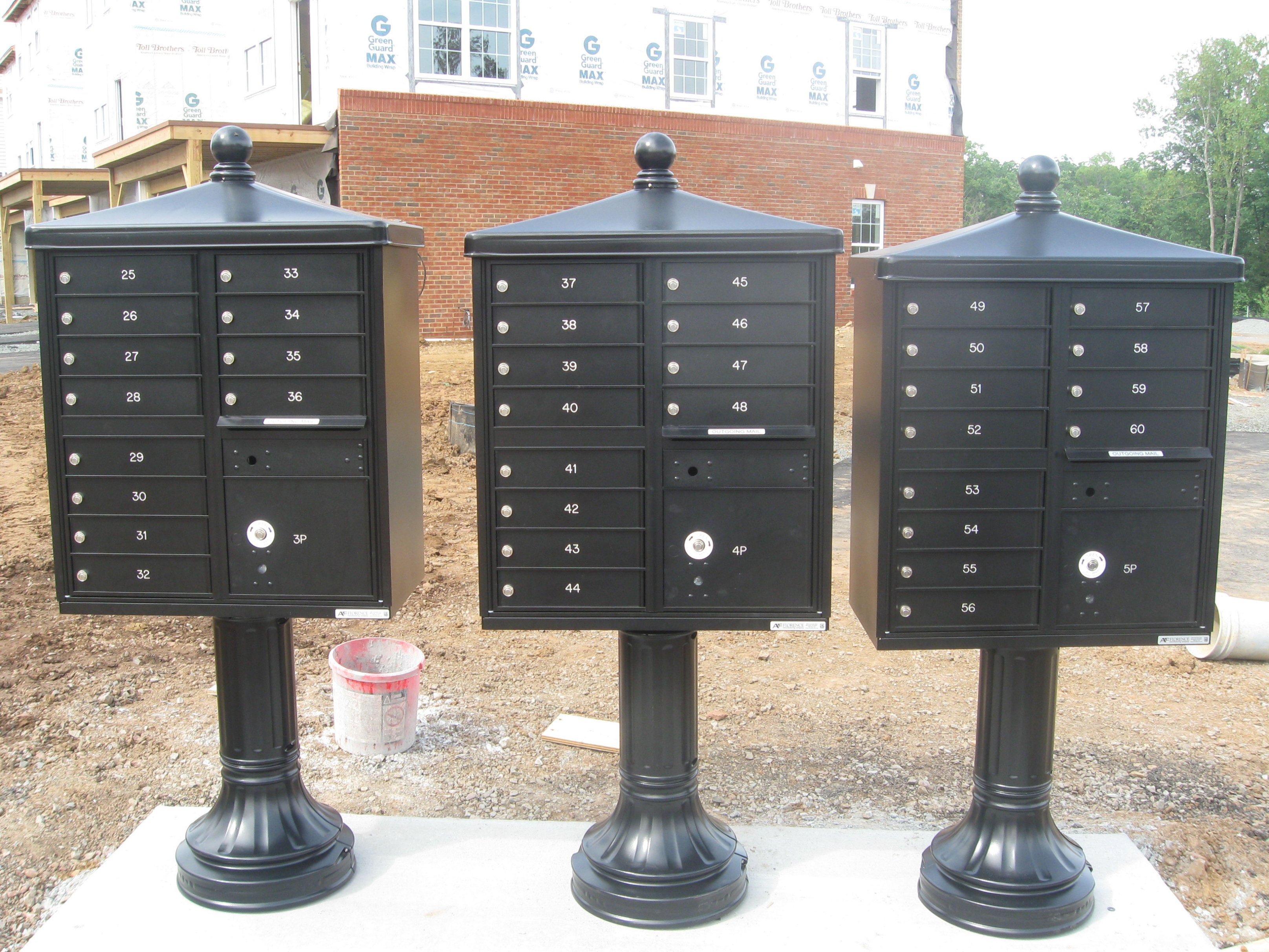 Apartment mailbox pedistal set North Lauderdale